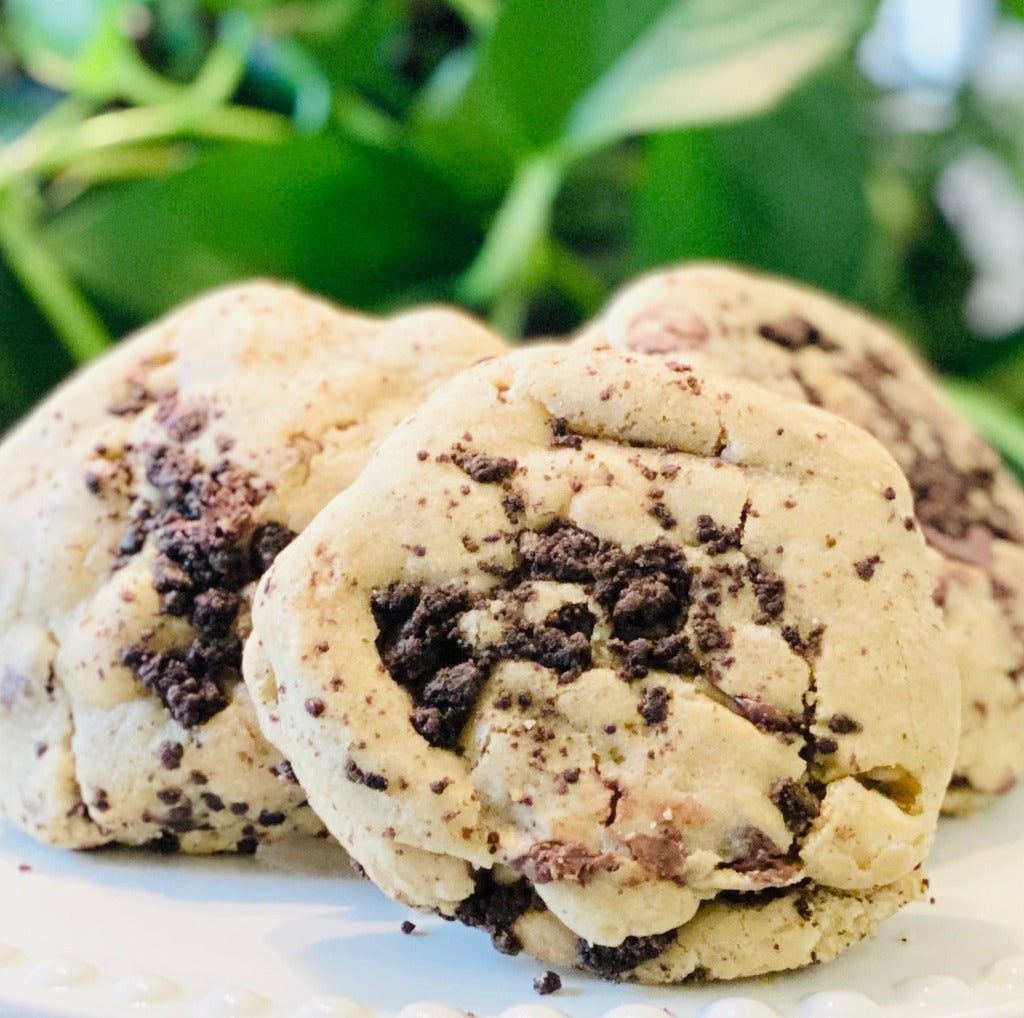 Oreo Stuffed Jumbo Soft Baked Texas Sized Cookie cookies to order custom made to order cookies